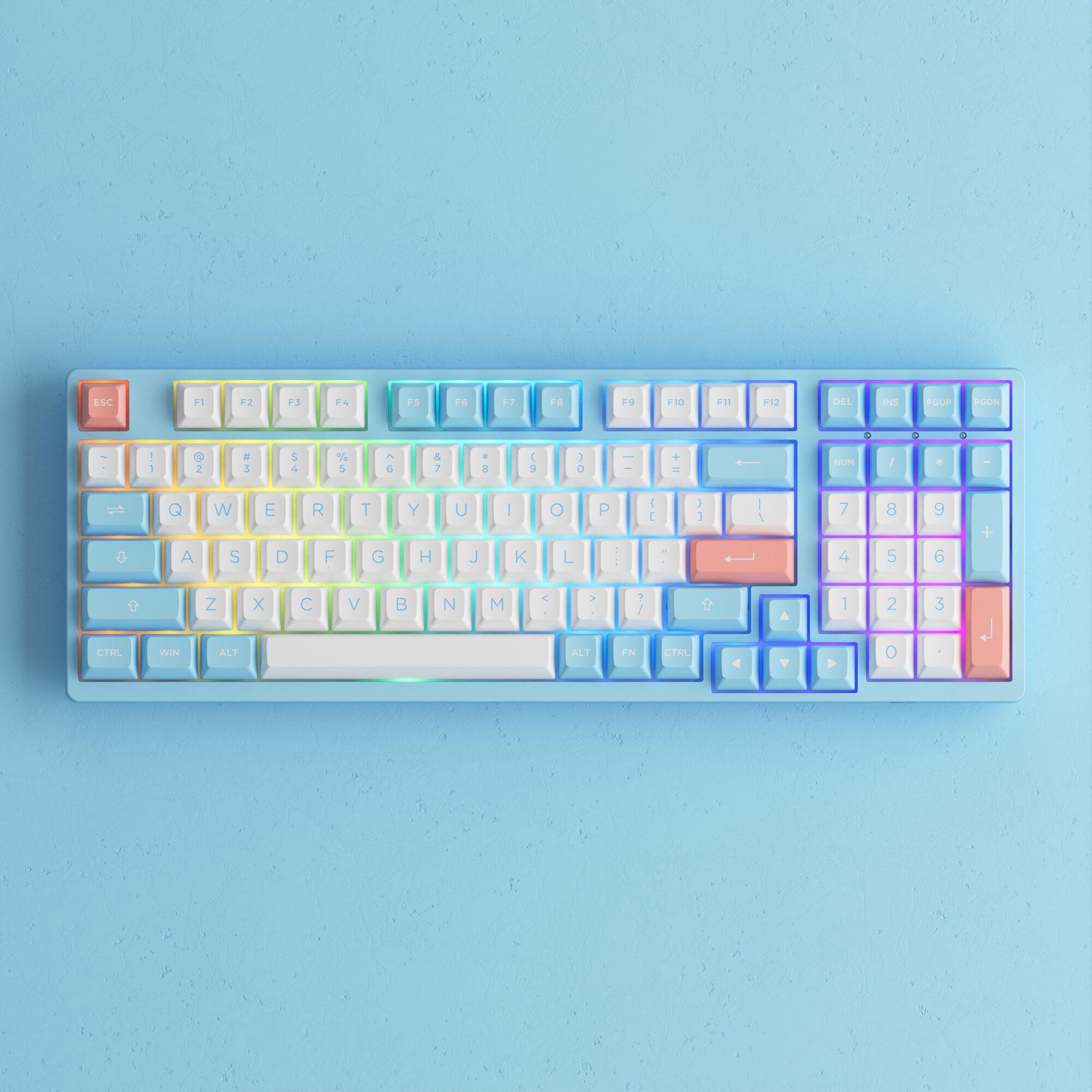 Akko 3098B Doll of the Princess RGB Hot-Swap Wireless Mechanical Gaming Keyboard 98-key Multi-Modes Bluetooth 5.0/2.4GHz/Type-C Akko 3098B Doll of the Princess RGB Hot-Swap Wireless Mechanical Gaming Keyboard 98-key Multi-Modes Bluetooth 5.0/2.4GHz/Type-C