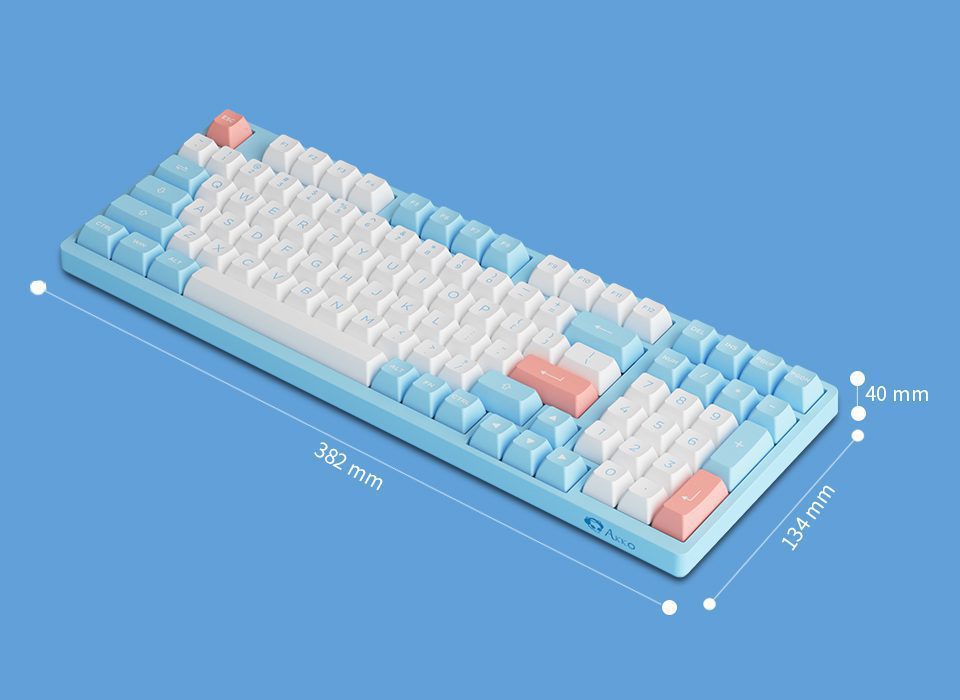 Akko 3098B Doll of the Princess RGB Hot-Swap Wireless Mechanical Gaming Keyboard 98-key Multi-Modes Bluetooth 5.0/2.4GHz/Type-C Akko 3098B Doll of the Princess RGB Hot-Swap Wireless Mechanical Gaming Keyboard 98-key Multi-Modes Bluetooth 5.0/2.4GHz/Type-C