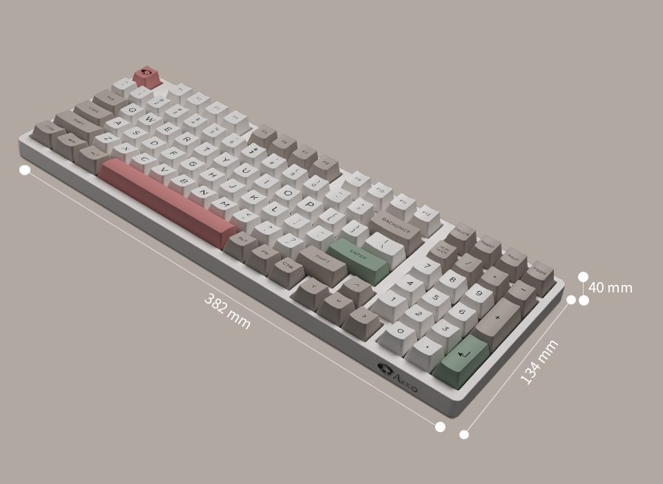 Akko 3098B 9009 Retro RGB Hot-Swap Wireless Mechanical Gaming Keyboard 98-key Multi-Modes BT5.0/2.4GHz/Type-C PBT Double Shot Akko 3098B 9009 Retro RGB Hot-Swap Wireless Mechanical Gaming Keyboard 98-key Multi-Modes BT5.0/2.4GHz/Type-C PBT Double Shot