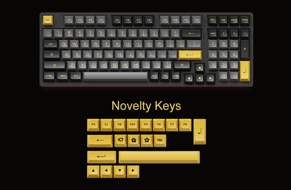 Akko 3098N Black&Gold RGB Backlit Hot-Swap Wireless Mechanical Gaming Keyboard Multi-Modes BT5.0/2.4GHz/USB-Type C for Mac/Wins Akko 3098N Black&Gold RGB Backlit Hot-Swap Wireless Mechanical Gaming Keyboard Multi-Modes BT5.0/2.4GHz/USB-Type C for Mac/Wins
