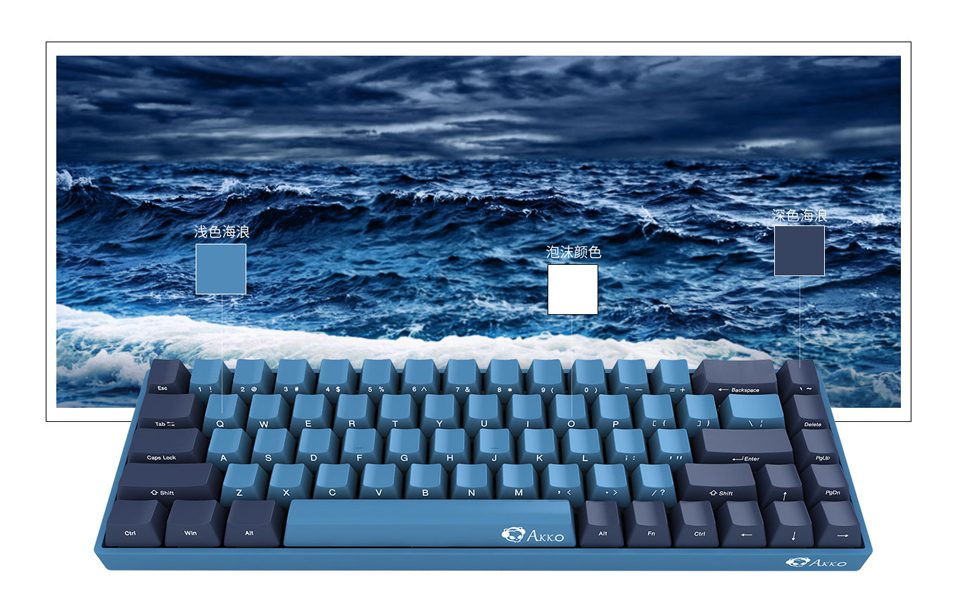 Akko 3084 SP Ocean Star Mechanical Gaming Keyboard Wired USB-C 84-key with OEM Profile PBT Dye-Sublimation Keycaps for Computer Akko 3084 SP Ocean Star Mechanical Gaming Keyboard Wired USB-C 84-key with OEM Profile PBT Dye-Sublimation Keycaps for Computer