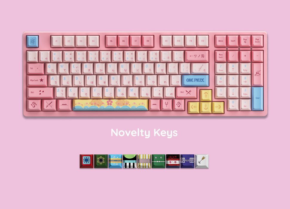 Akko 3098B One Piec Wano Country RGB Hot-Swap Wireless Mechanical Gaming Keyboard Three-Modes BT5.0/2.4GHz/USB-Type C Akko 3098B One Piec Wano Country RGB Hot-Swap Wireless Mechanical Gaming Keyboard Three-Modes BT5.0/2.4GHz/USB-Type C