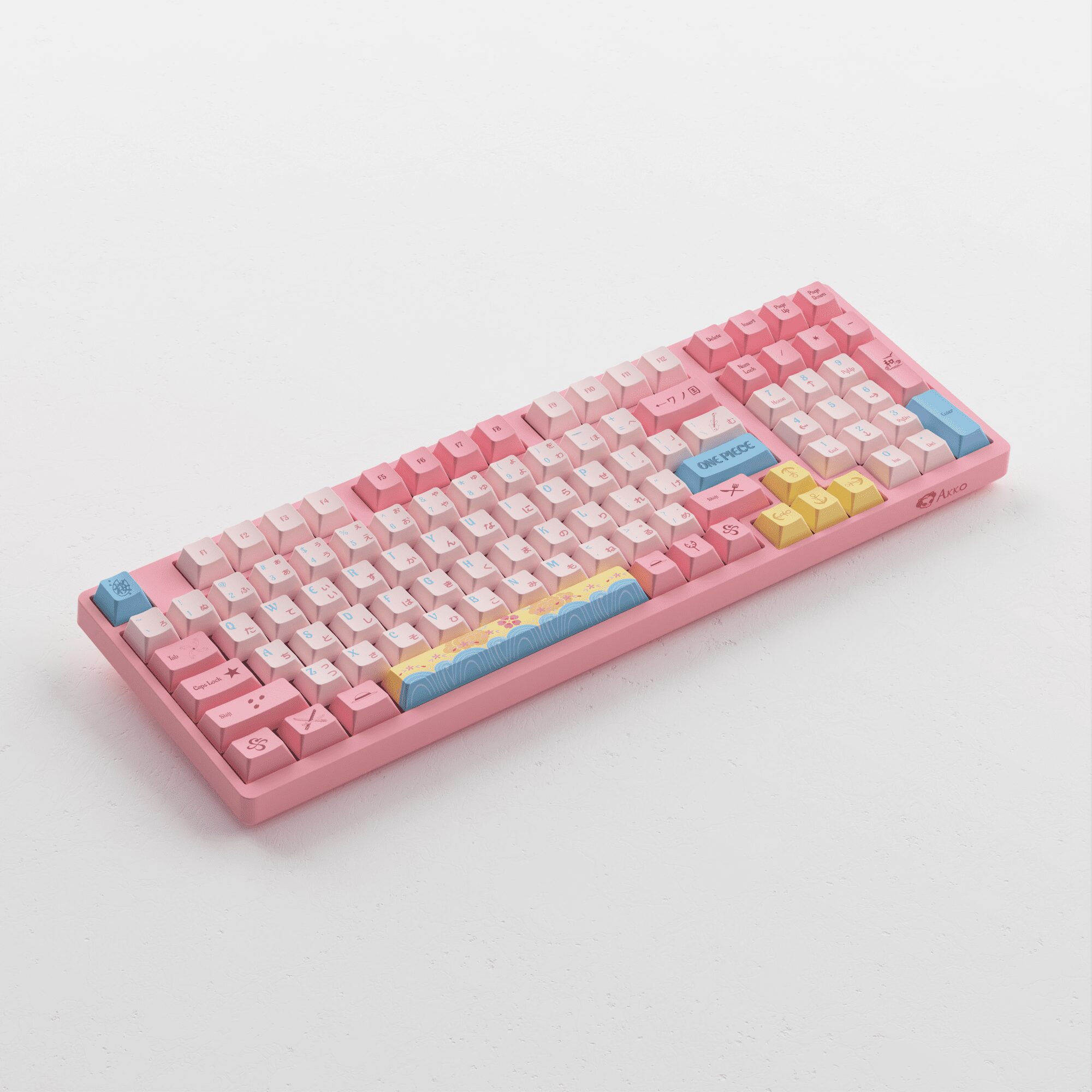 Akko 3098B One Piec Wano Country RGB Hot-Swap Wireless Mechanical Gaming Keyboard Three-Modes BT5.0/2.4GHz/USB-Type C Akko 3098B One Piec Wano Country RGB Hot-Swap Wireless Mechanical Gaming Keyboard Three-Modes BT5.0/2.4GHz/USB-Type C