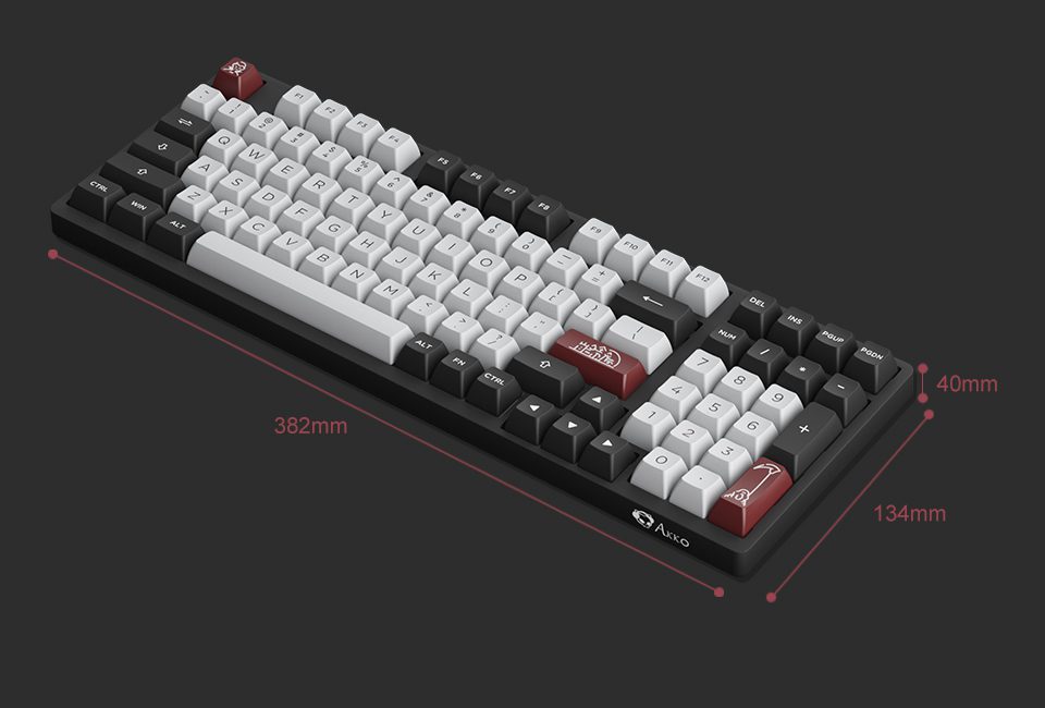 Akko 3098S Dracula Castle RGB Backlit Hot-Swap Mechanical Gaming Keyboard Wired 98-Key with PBT Double-shot ASA Profile Keycaps Akko 3098S Dracula Castle RGB Backlit Hot-Swap Mechanical Gaming Keyboard Wired 98-Key with PBT Double-shot ASA Profile Keycaps