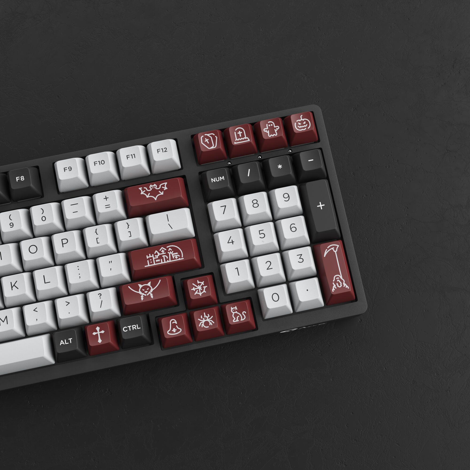 Akko 3098S Dracula Castle RGB Backlit Hot-Swap Mechanical Gaming Keyboard Wired 98-Key with PBT Double-shot ASA Profile Keycaps Akko 3098S Dracula Castle RGB Backlit Hot-Swap Mechanical Gaming Keyboard Wired 98-Key with PBT Double-shot ASA Profile Keycaps