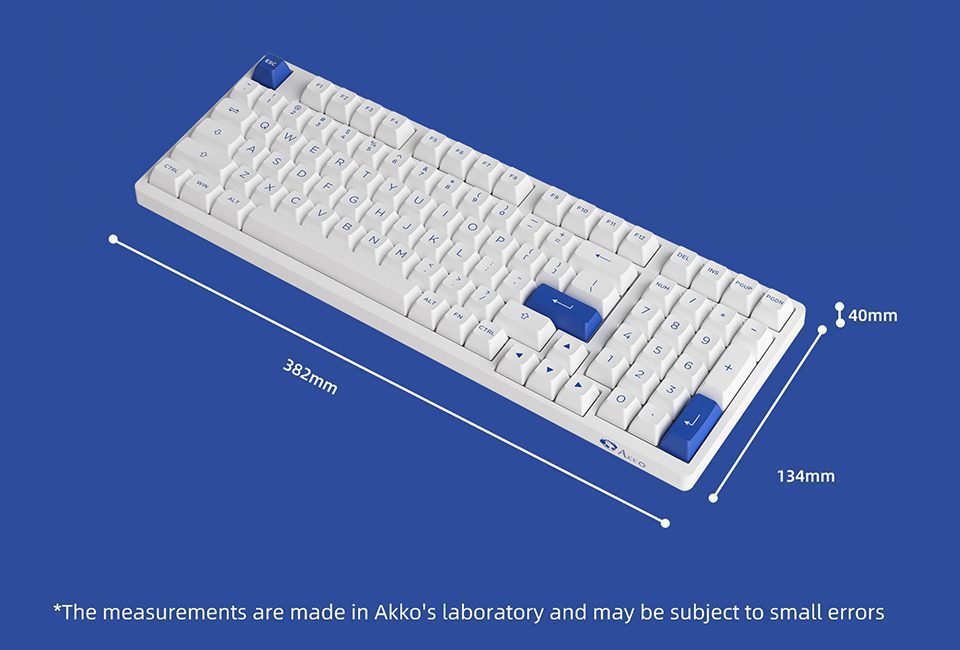 Akko 3098N Blue on White RGB Backlit Hot-Swap Wireless Mechanical Gaming Keyboard Multi-Modes BT5.0/2.4GHz/USB-C for Mac/Wins Akko 3098N Blue on White RGB Backlit Hot-Swap Wireless Mechanical Gaming Keyboard Multi-Modes BT5.0/2.4GHz/USB-C for Mac/Wins