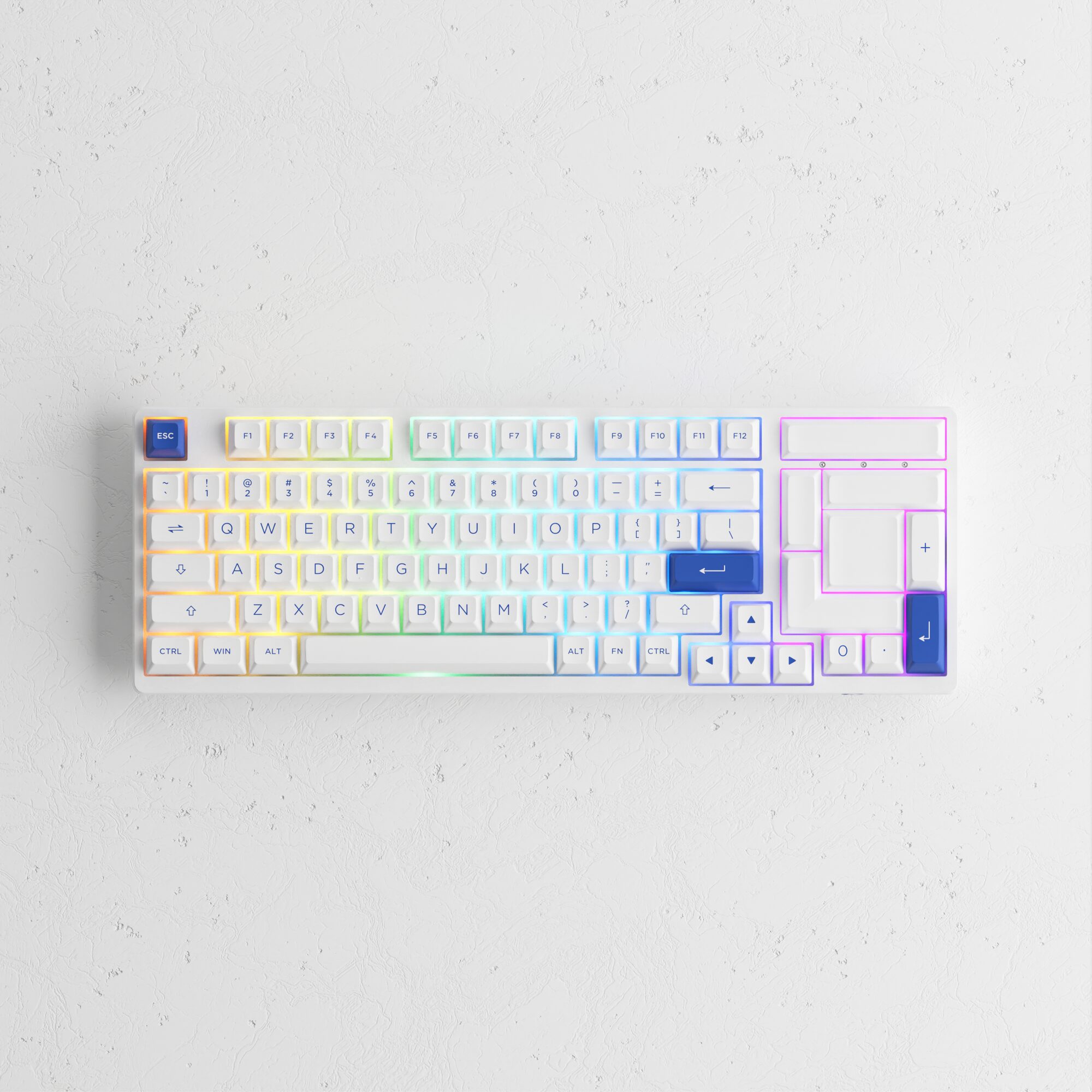 Akko 3098N Blue on White RGB Backlit Hot-Swap Wireless Mechanical Gaming Keyboard Multi-Modes BT5.0/2.4GHz/USB-C for Mac/Wins Akko 3098N Blue on White RGB Backlit Hot-Swap Wireless Mechanical Gaming Keyboard Multi-Modes BT5.0/2.4GHz/USB-C for Mac/Wins