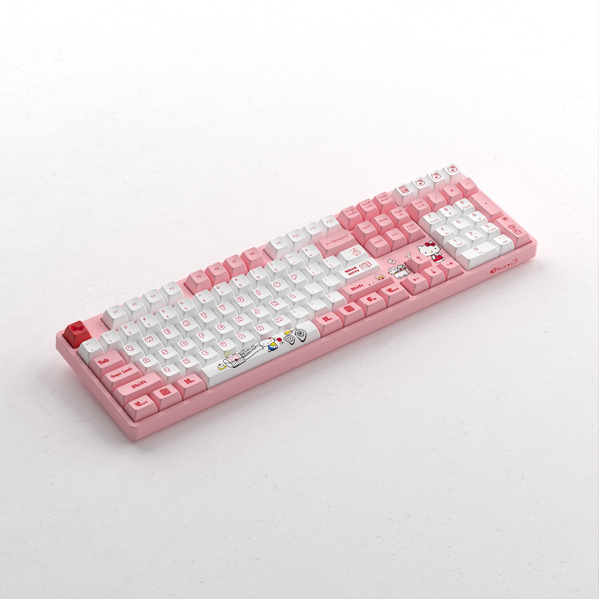 Akko 5108S Hell Kitty RGB Backlit Full-Size Mechanical Gaming Keyboard Wired 108-key with OSA Profile PBT Dye-Sub Keycaps Akko 5108S Hell Kitty RGB Backlit Full-Size Mechanical Gaming Keyboard Wired 108-key with OSA Profile PBT Dye-Sub Keycaps