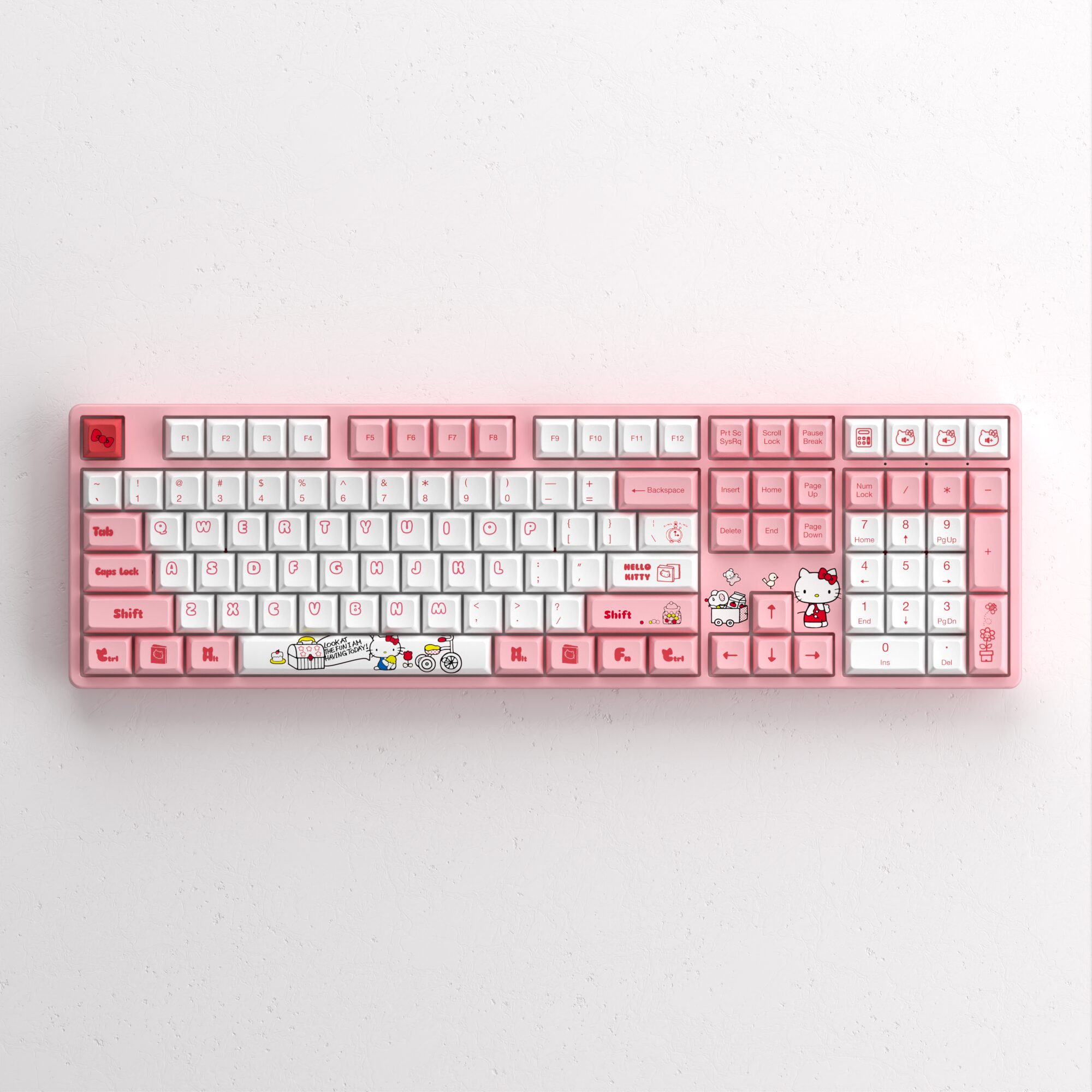 Akko 5108S Hell Kitty RGB Backlit Full-Size Mechanical Gaming Keyboard Wired 108-key with OSA Profile PBT Dye-Sub Keycaps Akko 5108S Hell Kitty RGB Backlit Full-Size Mechanical Gaming Keyboard Wired 108-key with OSA Profile PBT Dye-Sub Keycaps