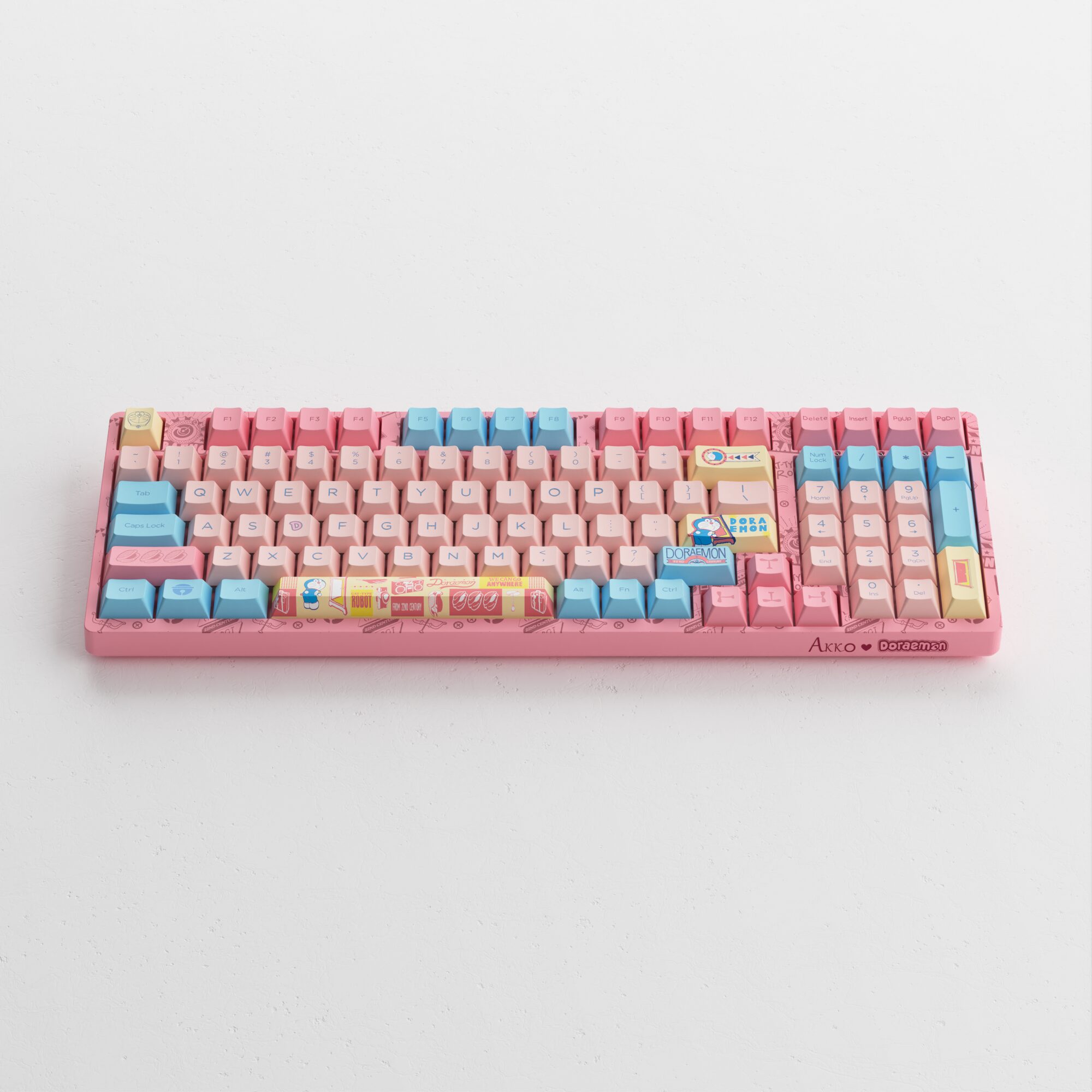 Akko 3098B Doraemo Macaron RGB Hot-Swap Wireless Mechanical Gaming Keyboard Three-Modes BT5.0/2.4GHz/USB-Type C for Mac / Wins Akko 3098B Doraemo Macaron RGB Hot-Swap Wireless Mechanical Gaming Keyboard Three-Modes BT5.0/2.4GHz/USB-Type C for Mac / Wins