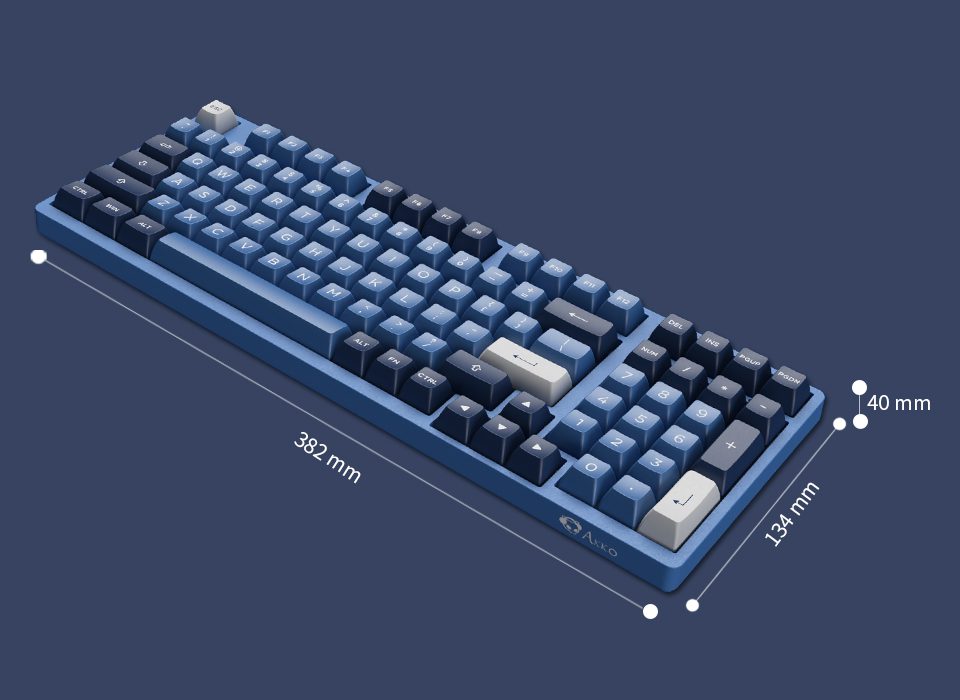 Akko 3098N Ocean Star RGB Hot-Swap Wireless Mechanical Gaming Keyboard 98-key Nordic Chip Multi-Modes BT5.0/2.4GHz/USB-Type C Akko 3098N Ocean Star RGB Hot-Swap Wireless Mechanical Gaming Keyboard 98-key Nordic Chip Multi-Modes BT5.0/2.4GHz/USB-Type C