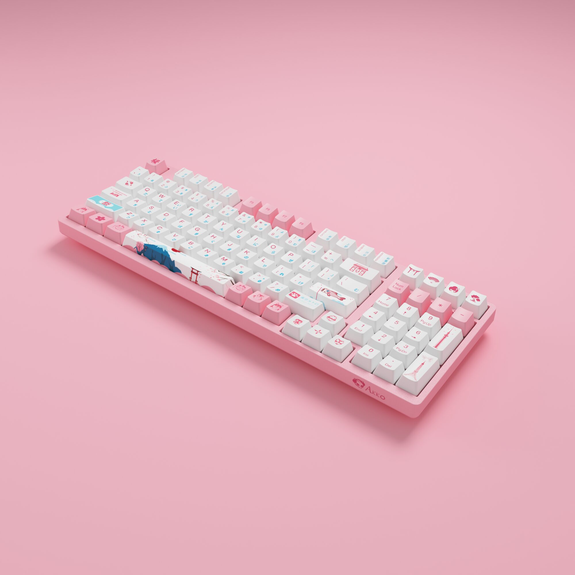 Akko 3098B World Tour Tokyo R2 RGB Hot-Swap Wireless Mechanical Gaming Keyboard 98-key Multi-Modes Bluetooth 5.0/2.4GHz/Type-C Akko 3098B World Tour Tokyo R2 RGB Hot-Swap Wireless Mechanical Gaming Keyboard 98-key Multi-Modes Bluetooth 5.0/2.4GHz/Type-C