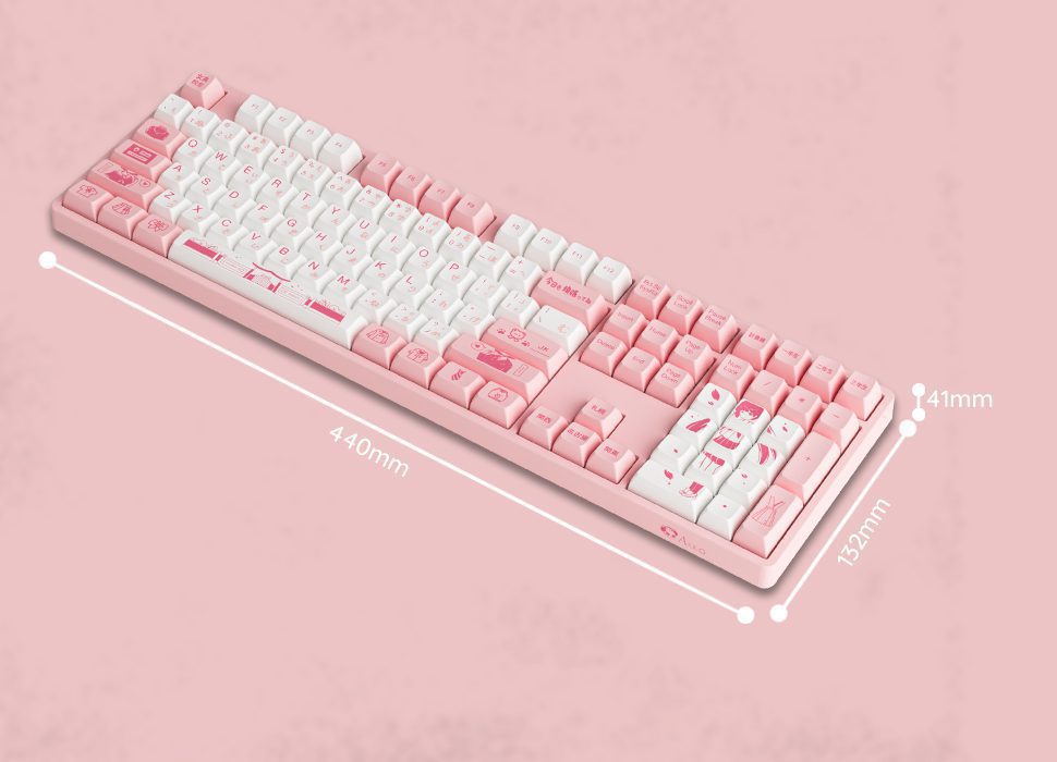 Akko 5108S JK Girl RGB Backlit Full-Size Mechanical Gaming Keyboard Wired 108-key with OSA Profile PBT Dye-Sub Keycaps Akko 5108S JK Girl RGB Backlit Full-Size Mechanical Gaming Keyboard Wired 108-key with OSA Profile PBT Dye-Sub Keycaps