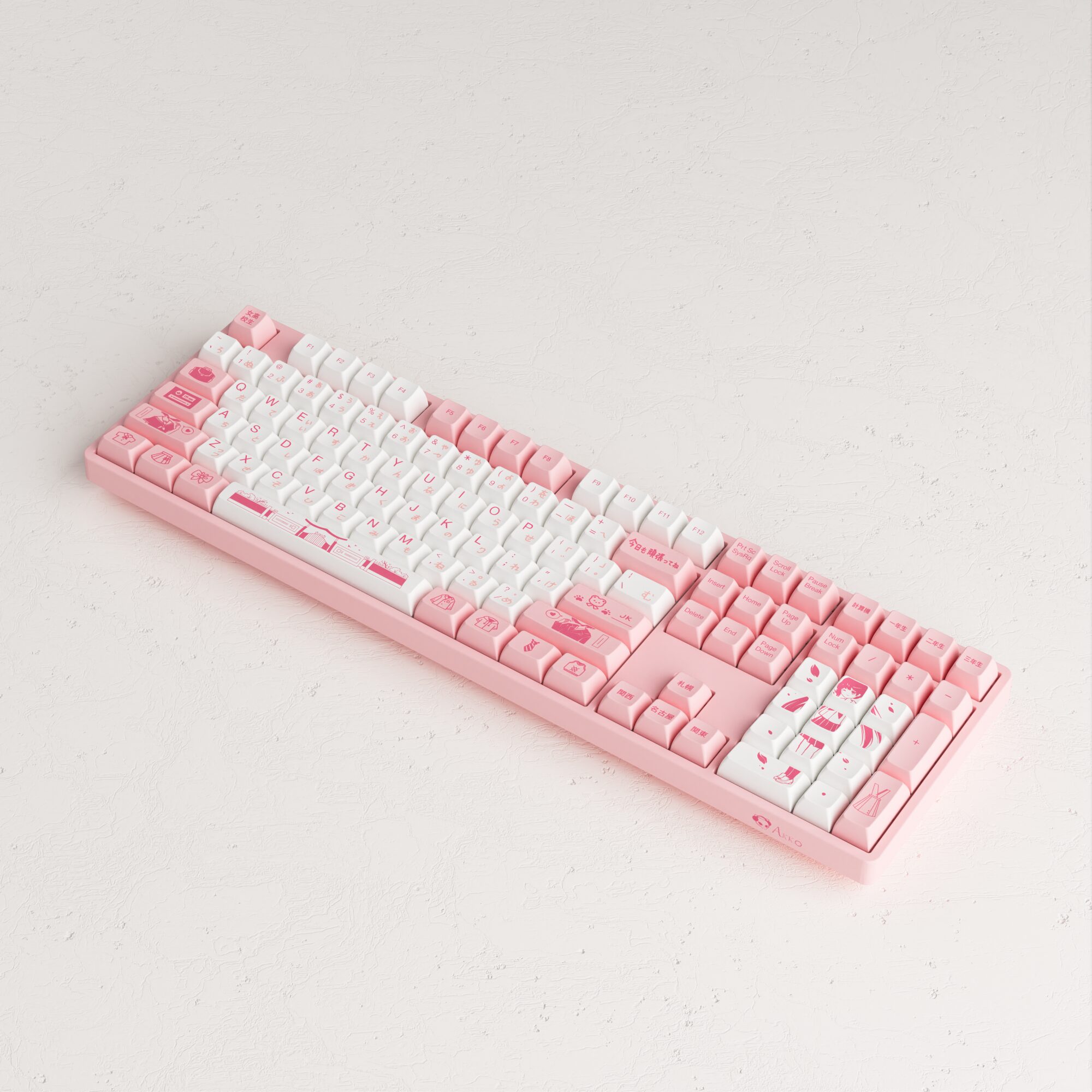 Akko 5108S JK Girl RGB Backlit Full-Size Mechanical Gaming Keyboard Wired 108-key with OSA Profile PBT Dye-Sub Keycaps Akko 5108S JK Girl RGB Backlit Full-Size Mechanical Gaming Keyboard Wired 108-key with OSA Profile PBT Dye-Sub Keycaps