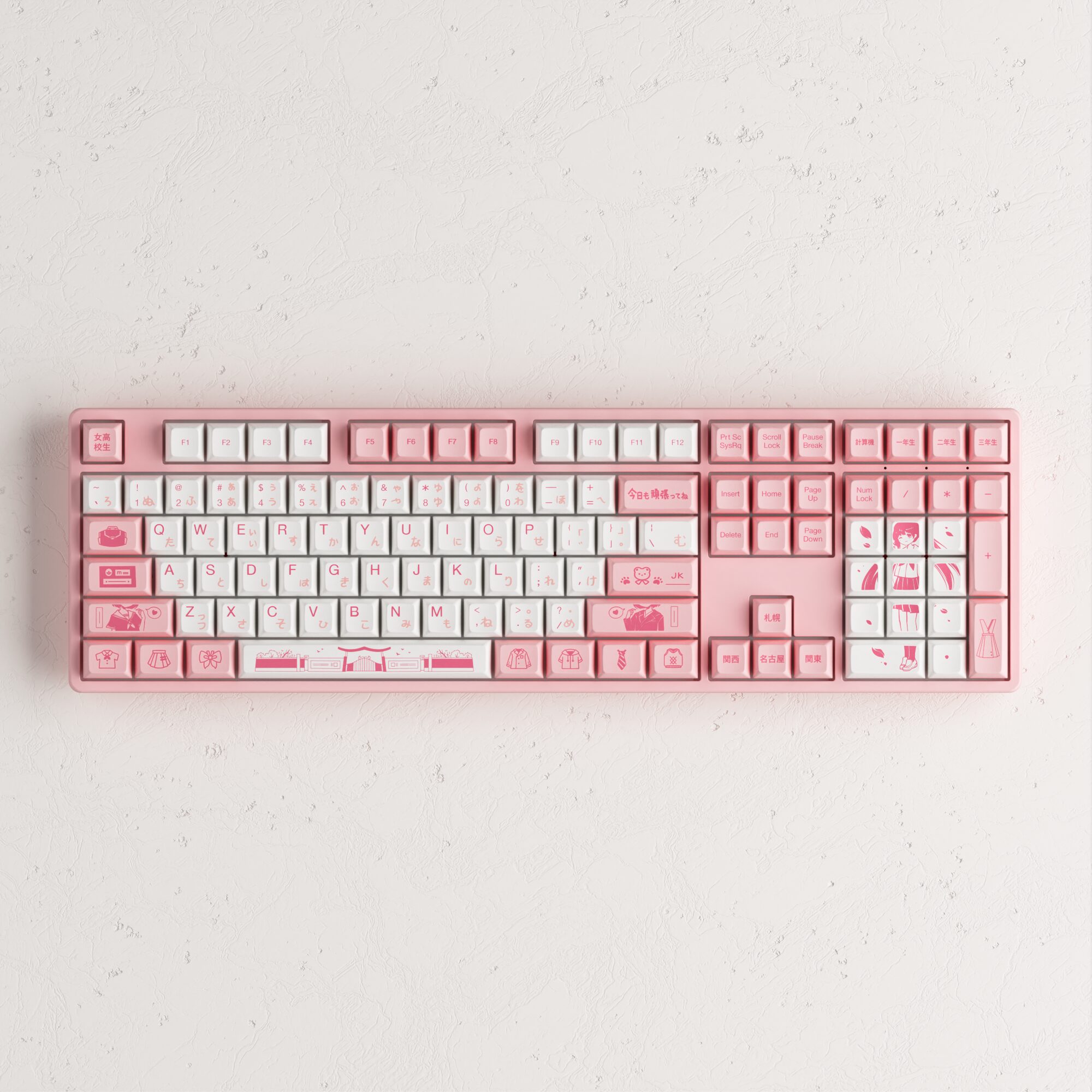 Akko 5108S JK Girl RGB Backlit Full-Size Mechanical Gaming Keyboard Wired 108-key with OSA Profile PBT Dye-Sub Keycaps Akko 5108S JK Girl RGB Backlit Full-Size Mechanical Gaming Keyboard Wired 108-key with OSA Profile PBT Dye-Sub Keycaps