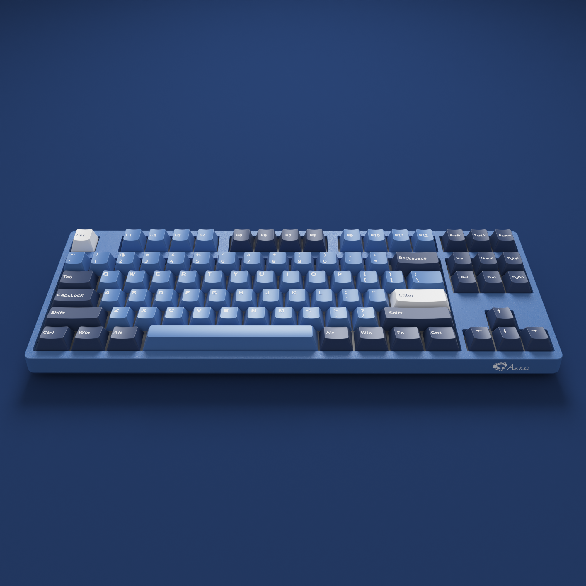 Akko 3087DS Ocean Star Mechanical Gaming Keyboard Wired TKL 87-key with Cherry Profile PBT Double-Shot Keycaps N-key Rollover