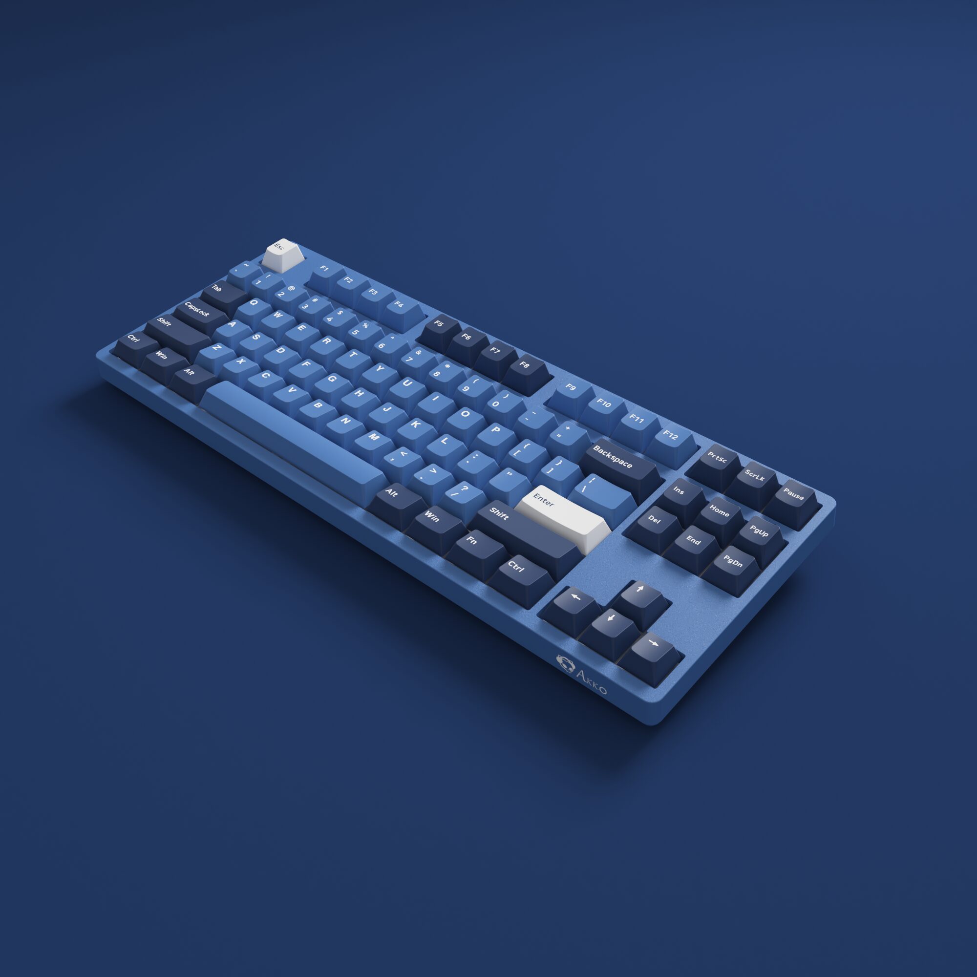 Akko 3087DS Ocean Star Mechanical Gaming Keyboard Wired TKL 87-key with Cherry Profile PBT Double-Shot Keycaps N-key Rollover