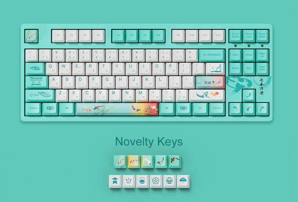 Akko 3087 V2 Monetโs Pond Mechanical Gaming Keyboard Wired TKL 87-Key with OEM Profile PBT Dye-Sublimation Keycap N-key Rollover Akko 3087 V2 Monetโs Pond Mechanical Gaming Keyboard Wired TKL 87-Key with OEM Profile PBT Dye-Sublimation Keycap N-key Rollover