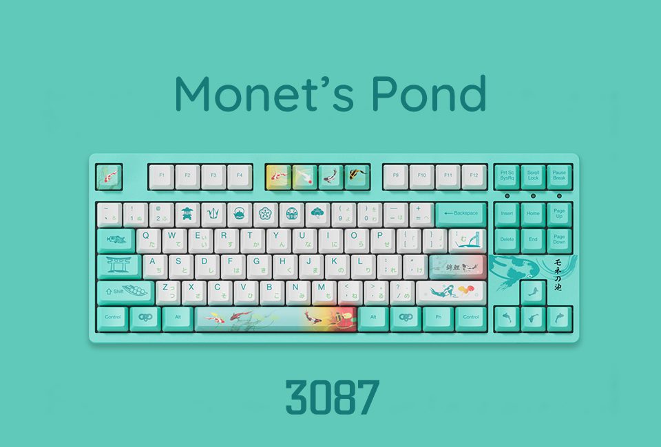 Akko 3087 V2 Monetโs Pond Mechanical Gaming Keyboard Wired TKL 87-Key with OEM Profile PBT Dye-Sublimation Keycap N-key Rollover Akko 3087 V2 Monetโs Pond Mechanical Gaming Keyboard Wired TKL 87-Key with OEM Profile PBT Dye-Sublimation Keycap N-key Rollover