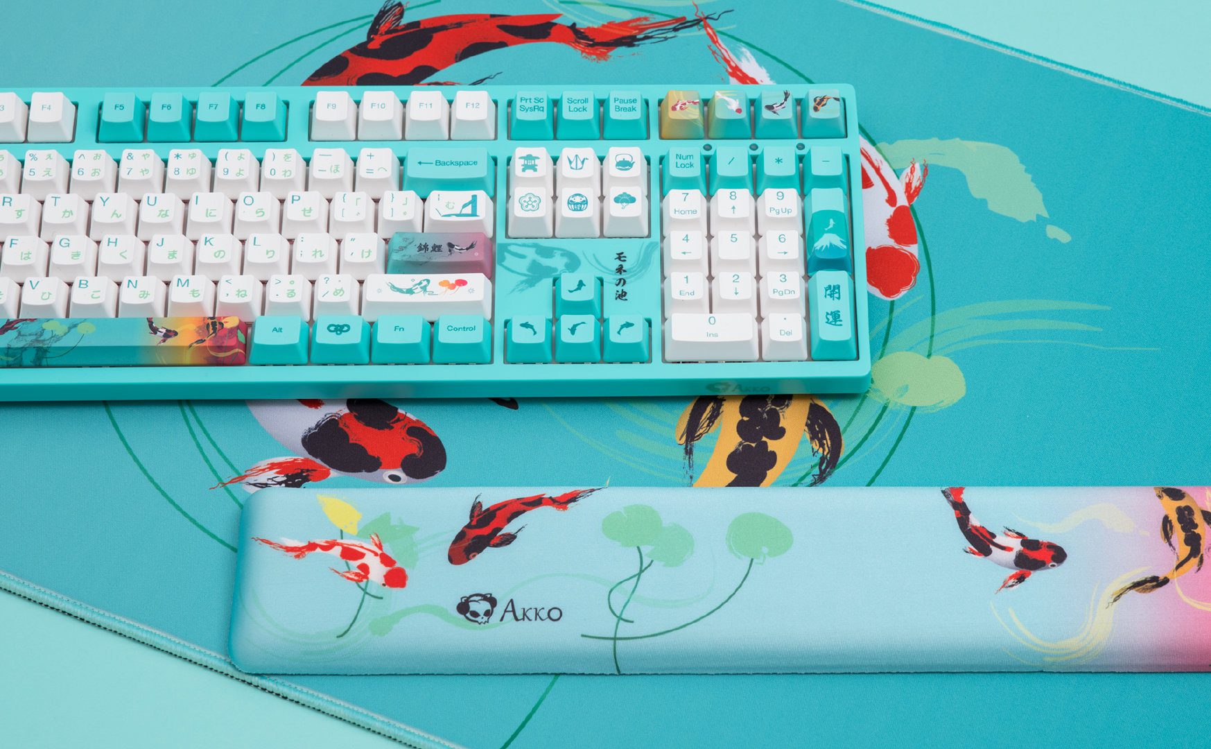 Akko 3108 V2 Monet’s Pond Full-Size Mechanical Gaming Keyboard Wired 108-key with OEM Profile PBT Dye-Sublimation Keycaps
