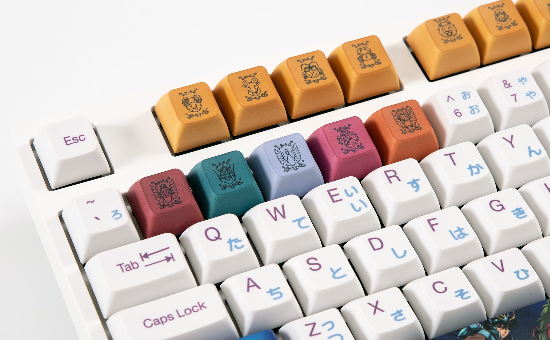 Akko 3108 V2 Saint Seiyaa Full-Size Wired Mechanical Gaming Keyboard 108-key with JDA profile PBT Dye-Sublimation Keycaps