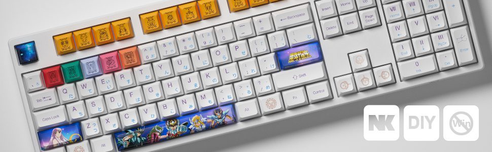 Akko 3108 V2 Saint Seiyaa Full-Size Wired Mechanical Gaming Keyboard 108-key with JDA profile PBT Dye-Sublimation Keycaps