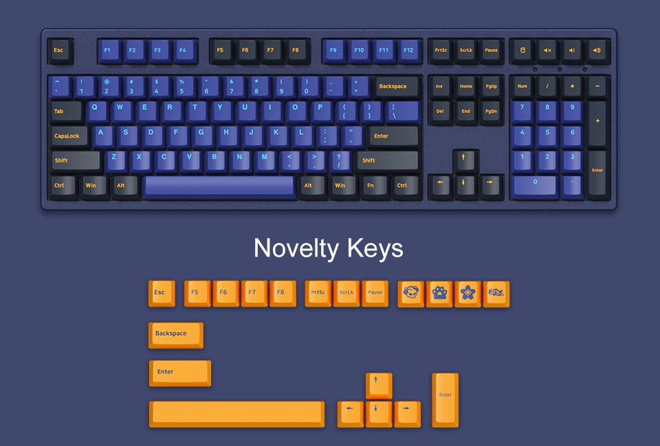 Akko 3108 DS Horizon Full-Size Mechanical Gaming Keyboard Wired 108-key with Cherry Profile PBT Double-Shot Keycaps