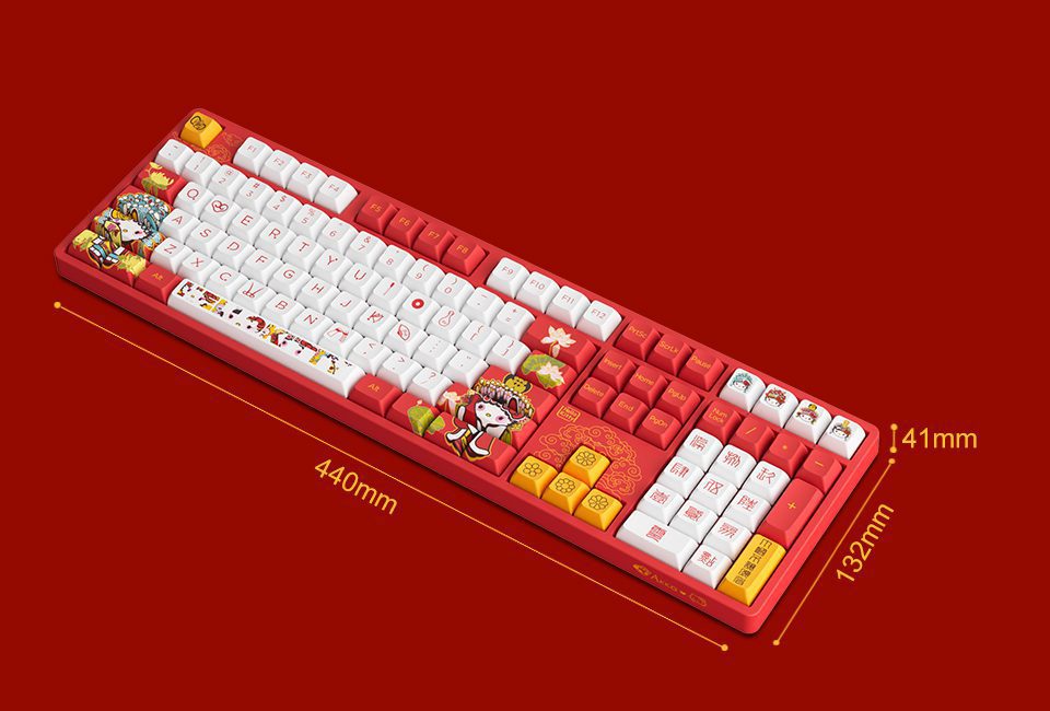 Akko 5108S Peking Opera (A) RGB Backlit Full-Size Mechanical Gaming Keyboard Wired 108-key JDA Profile PBT Dye-Sub Keycaps Akko 5108S Peking Opera (A) RGB Backlit Full-Size Mechanical Gaming Keyboard Wired 108-key JDA Profile PBT Dye-Sub Keycaps