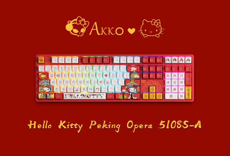 Akko 5108S Peking Opera (A) RGB Backlit Full-Size Mechanical Gaming Keyboard Wired 108-key JDA Profile PBT Dye-Sub Keycaps Akko 5108S Peking Opera (A) RGB Backlit Full-Size Mechanical Gaming Keyboard Wired 108-key JDA Profile PBT Dye-Sub Keycaps