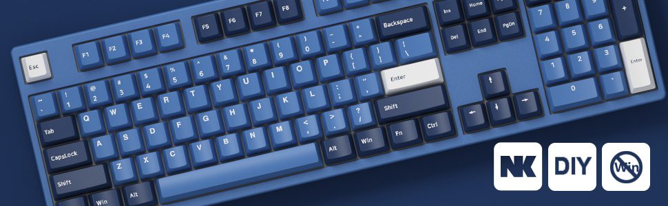 Akko 3108 DS Ocean Star Full-Size Mechanical Gaming Keyboard Wired 108-key with Cherry Profile PBT Double-Shot Keycaps