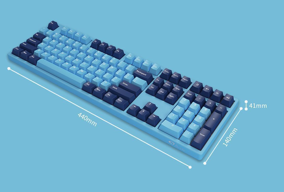 Akko 3108 V2 Mirror of the Sky Full-Size Mechanical Gaming Keyboard Wired 108-key with Cherry Profile PBT Double-Shot Keycaps