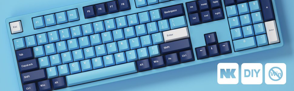 Akko 3108 V2 Mirror of the Sky Full-Size Mechanical Gaming Keyboard Wired 108-key with Cherry Profile PBT Double-Shot Keycaps