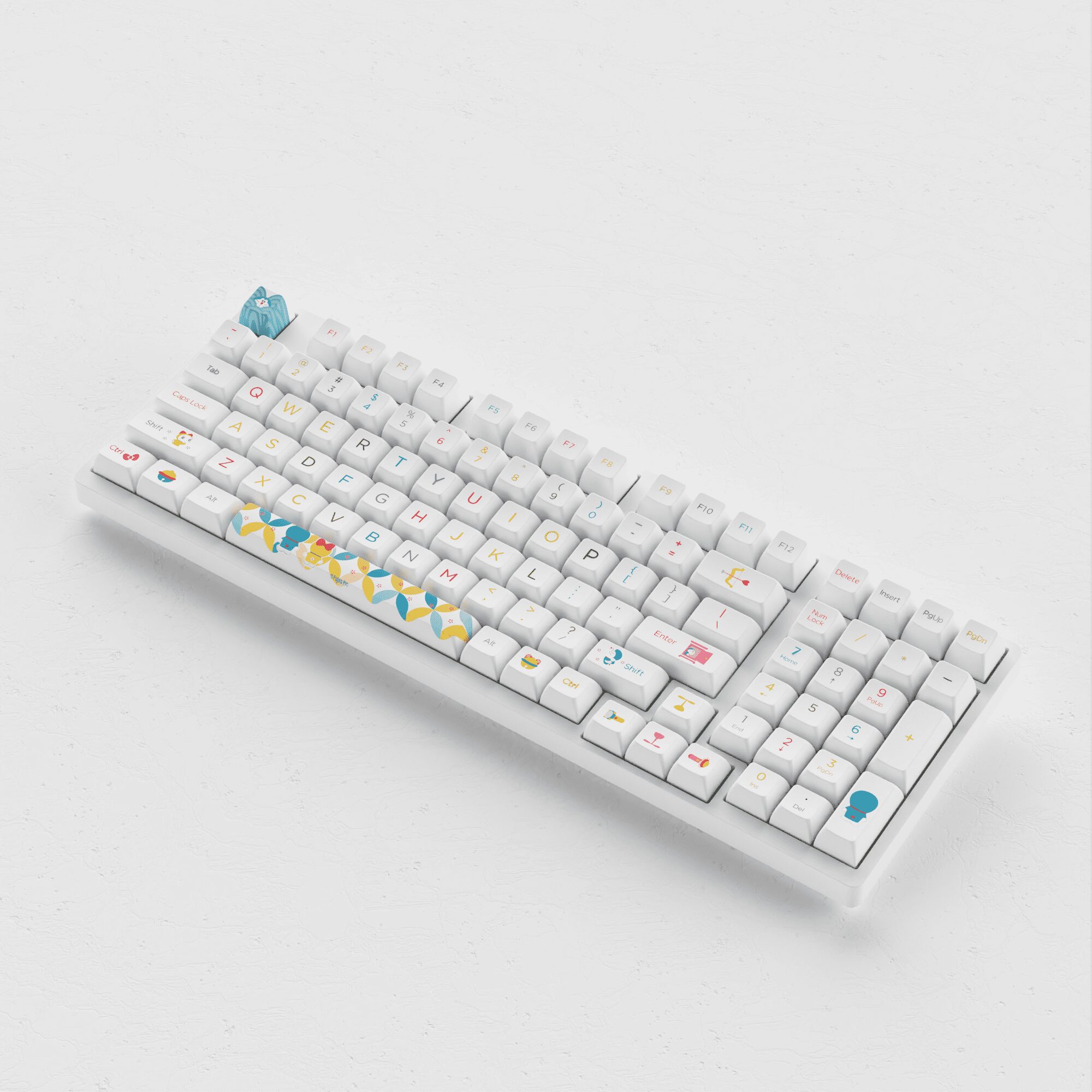 Akko 3098B Doraemo Rainbow RGB Hot-Swap Wireless Mechanical Gaming Keyboard 98-key Multi-Modes Bluetooth 5.0/2.4GHz/USB Type-C Akko 3098B Doraemo Rainbow RGB Hot-Swap Wireless Mechanical Gaming Keyboard 98-key Multi-Modes Bluetooth 5.0/2.4GHz/USB Type-C