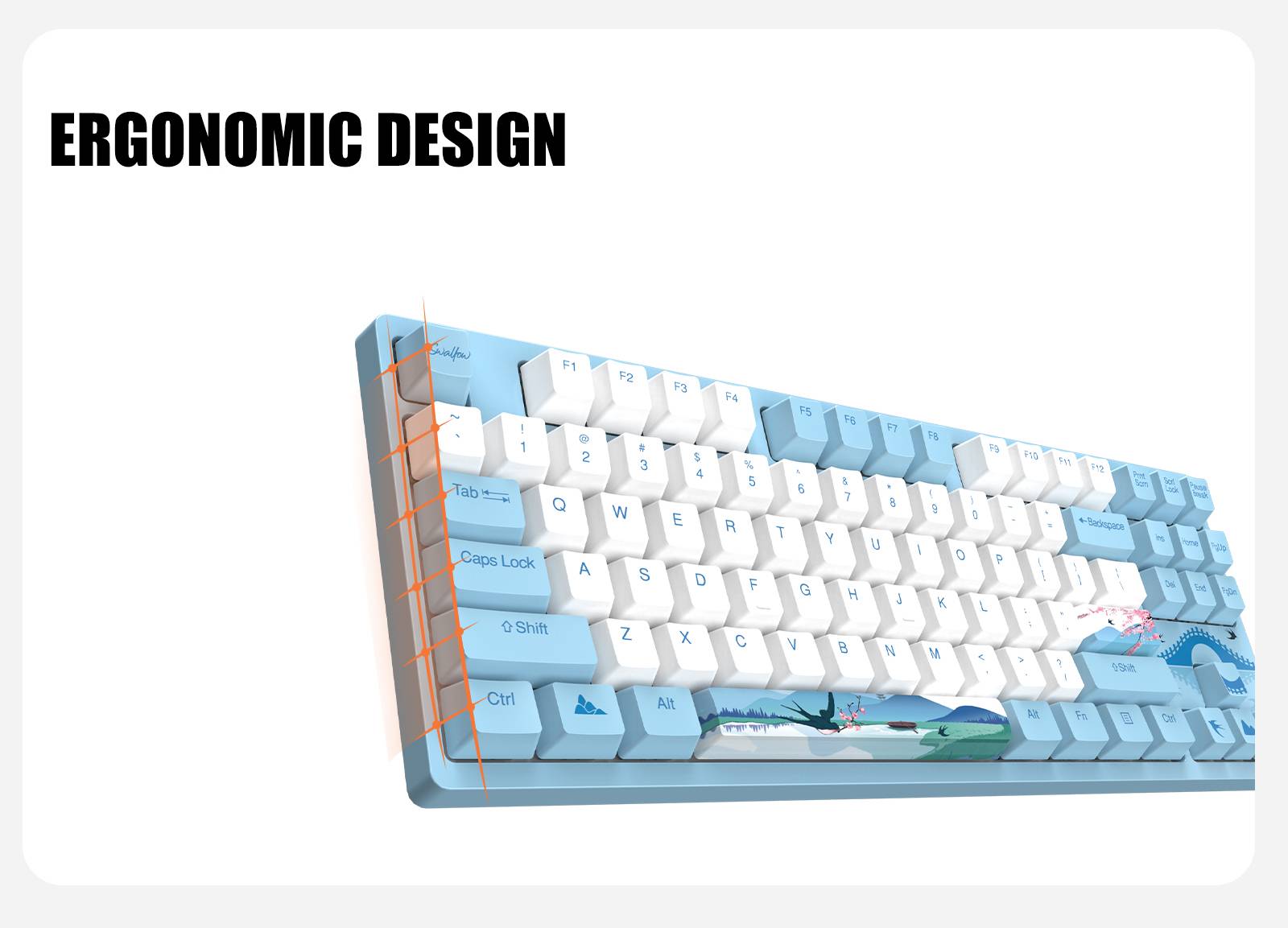 DAREU 87 Keys Wired Mechanical Keyboard Cherry MX Switch PBT Keycaps N-Key Rollover Icy Blue Backlight Gaming Keyboard DAREU 87 Keys Wired Mechanical Keyboard Cherry MX Switch PBT Keycaps N-Key Rollover Icy Blue Backlight Gaming Keyboard