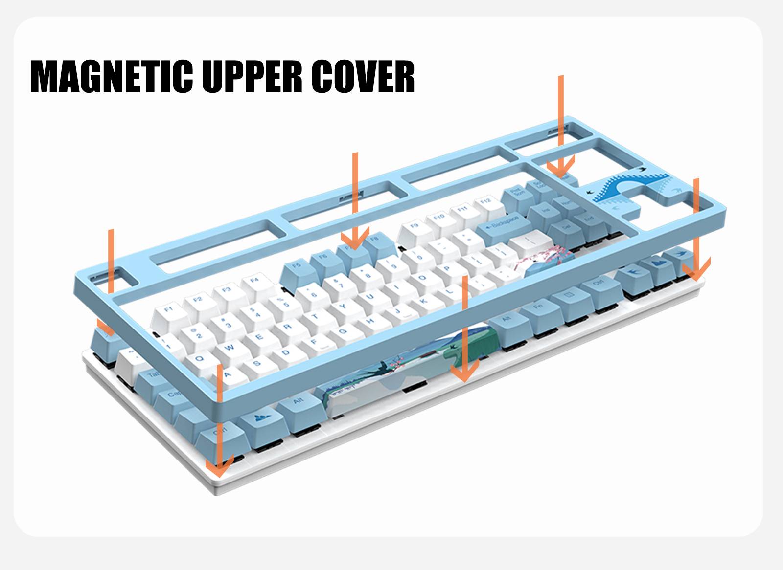 DAREU 87 Keys Wired Mechanical Keyboard Cherry MX Switch PBT Keycaps N-Key Rollover Icy Blue Backlight Gaming Keyboard DAREU 87 Keys Wired Mechanical Keyboard Cherry MX Switch PBT Keycaps N-Key Rollover Icy Blue Backlight Gaming Keyboard