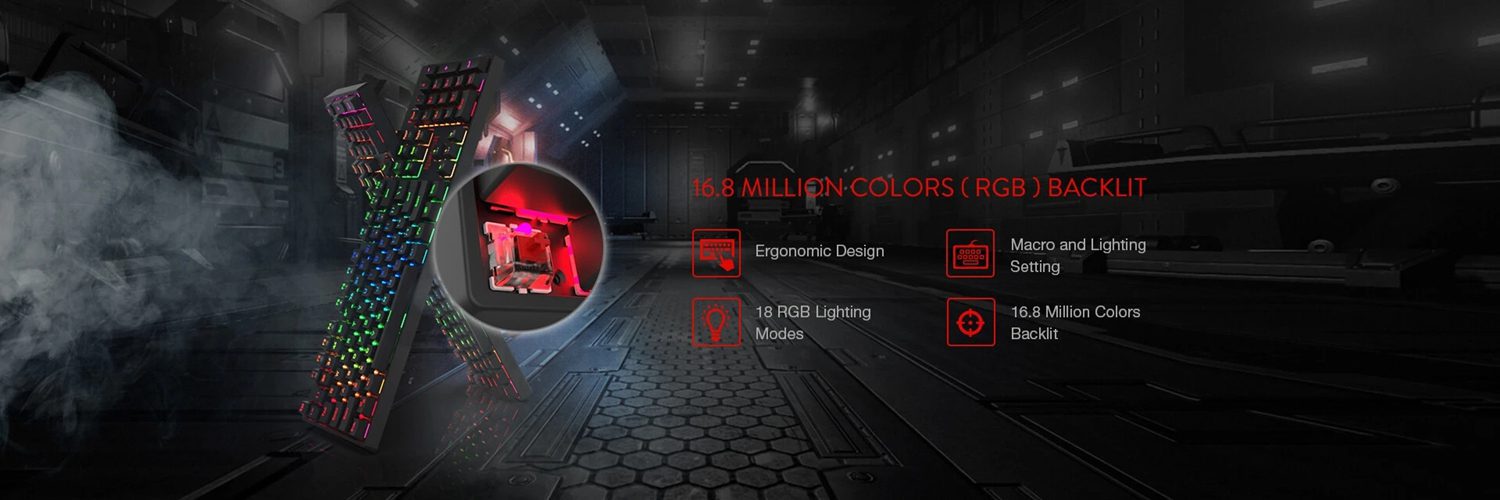 Redragon K582 RGB Backlit Mechanical Keyboard USB Wired 104 Keys Red Switch Ergonomic Design Gaming Keyboard for PC Laptop Gamer Redragon K582 RGB Backlit Mechanical Keyboard USB Wired 104 Keys Red Switch Ergonomic Design Gaming Keyboard for PC Laptop Gamer