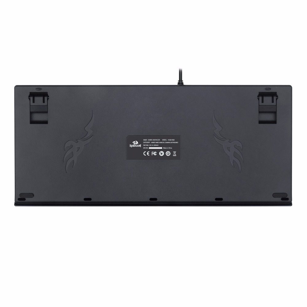 Redragon K568 RGB Dark Avengers Mech Keyboard 100% ghost proof 87 key blue switch black Redragon K568 RGB Dark Avengers Mech Keyboard 100% ghost proof 87 key blue switch black