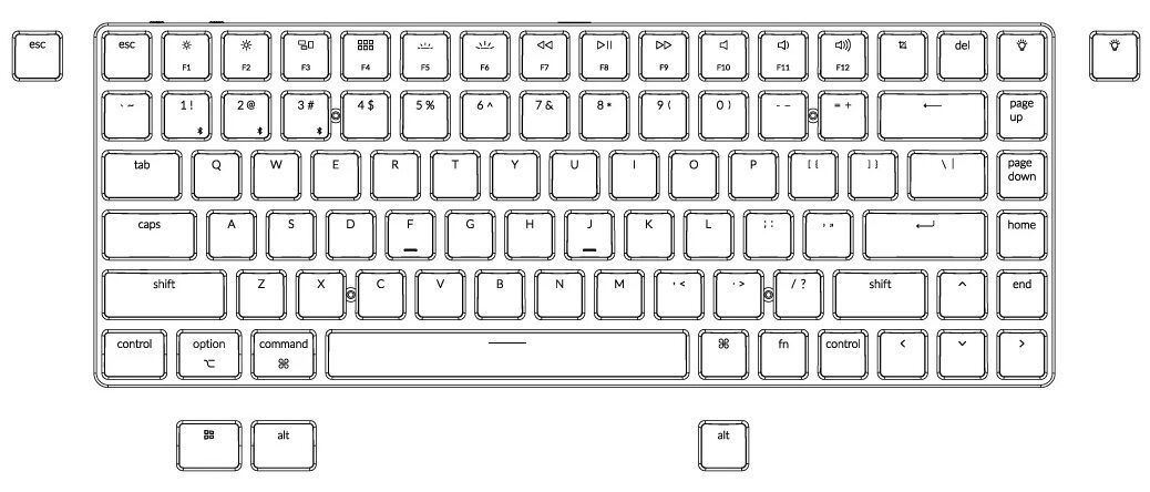 Keychron K3 K V2 Ultra-slim Wireless Mechanical Keyboard Low Profile Gateron Switch Non-Backlight for Mac Windows Keychron K3 K V2 Ultra-slim Wireless Mechanical Keyboard Low Profile Gateron Switch Non-Backlight for Mac Windows