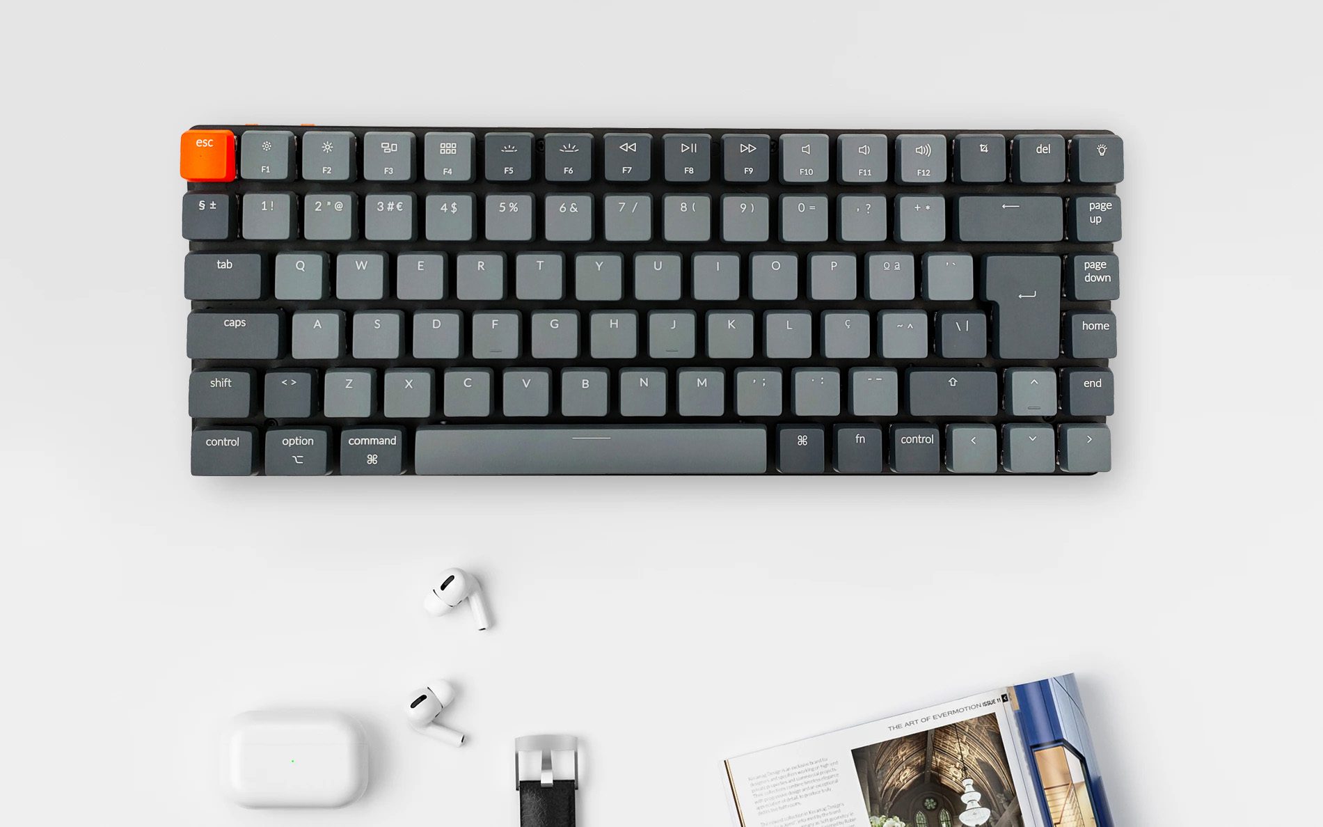 Keychron K3 D PT-PT Layout Ultra-slim Wireless Mechanical Low Profile Keyboard Optical Hot-Swap Switch White Backlit for Mac Keychron K3 D PT-PT Layout Ultra-slim Wireless Mechanical Low Profile Keyboard Optical Hot-Swap Switch White Backlit for Mac
