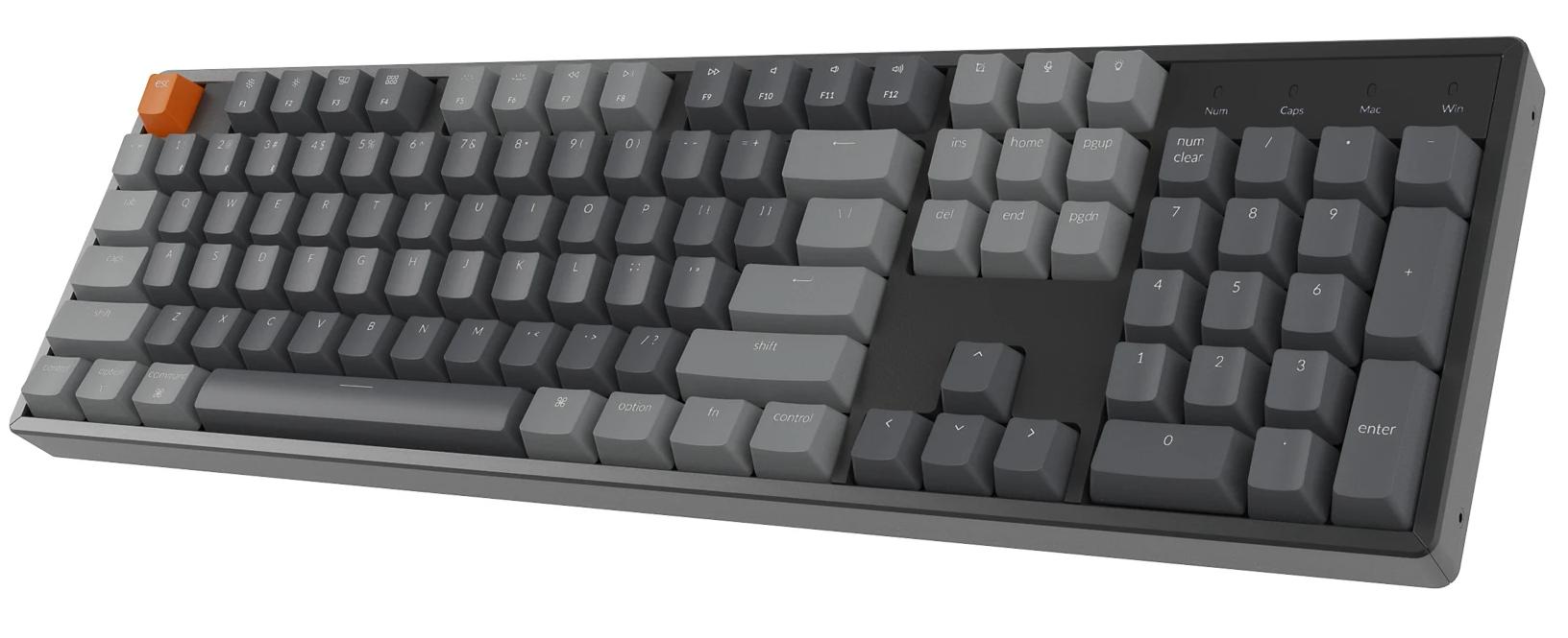 Keychron K10 G 104 Keys Bluetooth Wireless Mechanical Keyboard White Backlight Hot-Swap Gateron Switch For Mac Windows Keychron K10 G 104 Keys Bluetooth Wireless Mechanical Keyboard White Backlight Hot-Swap Gateron Switch For Mac Windows