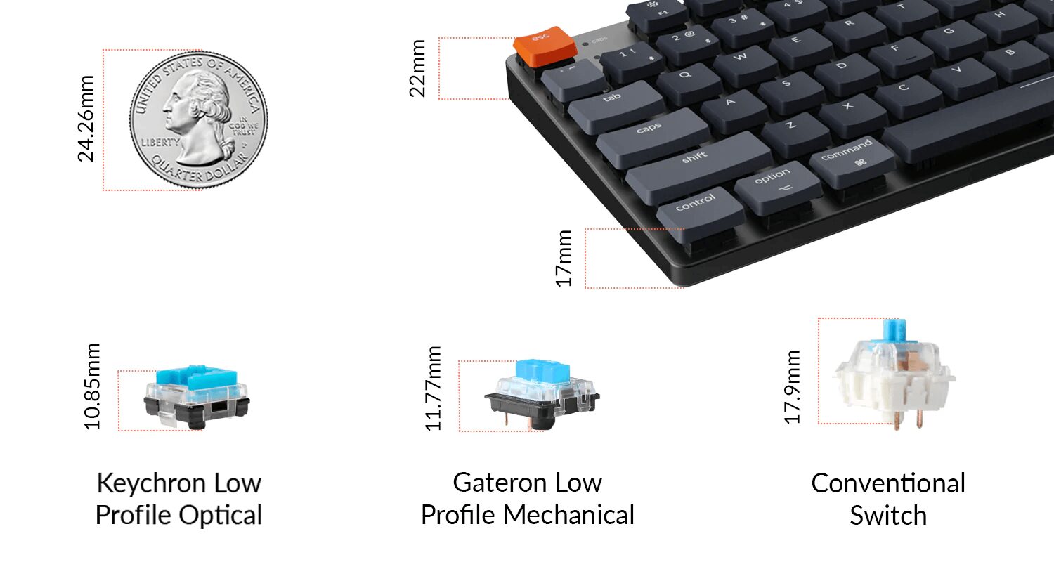 Keychron K5 SE E Ultra-Slim Bluetooth Wireless Mechanical Keyboard RGB Backlight Low Profile Optical Switch Hot-Swappable Keychron K5 SE E Ultra-Slim Bluetooth Wireless Mechanical Keyboard RGB Backlight Low Profile Optical Switch Hot-Swappable