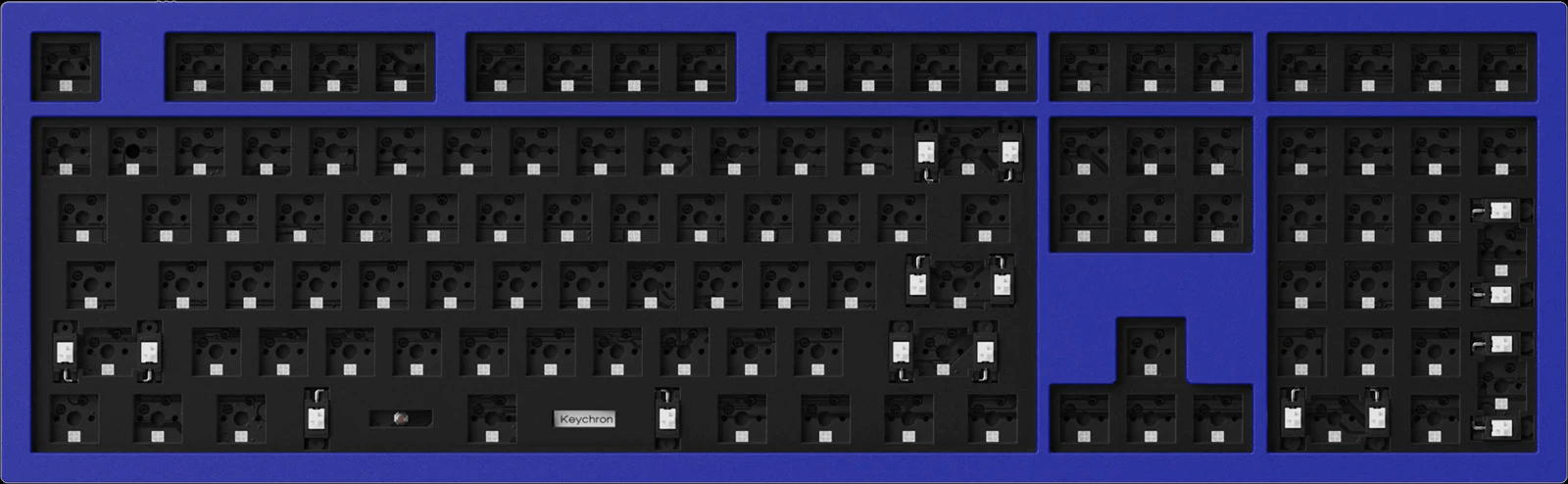 Keychron Q6 QMK Custom Mechanical Barebone ANSI Keyboard 100% Layout - Non-Knob Version