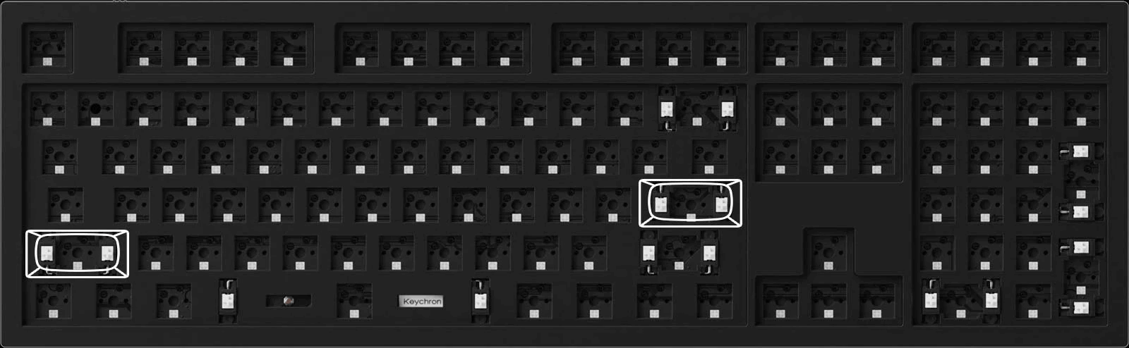 Keychron Q6 QMK Custom Mechanical Barebone ANSI Keyboard 100% Layout - Non-Knob Version Keychron Q6 QMK Custom Mechanical Barebone ANSI Keyboard 100% Layout - Non-Knob Version