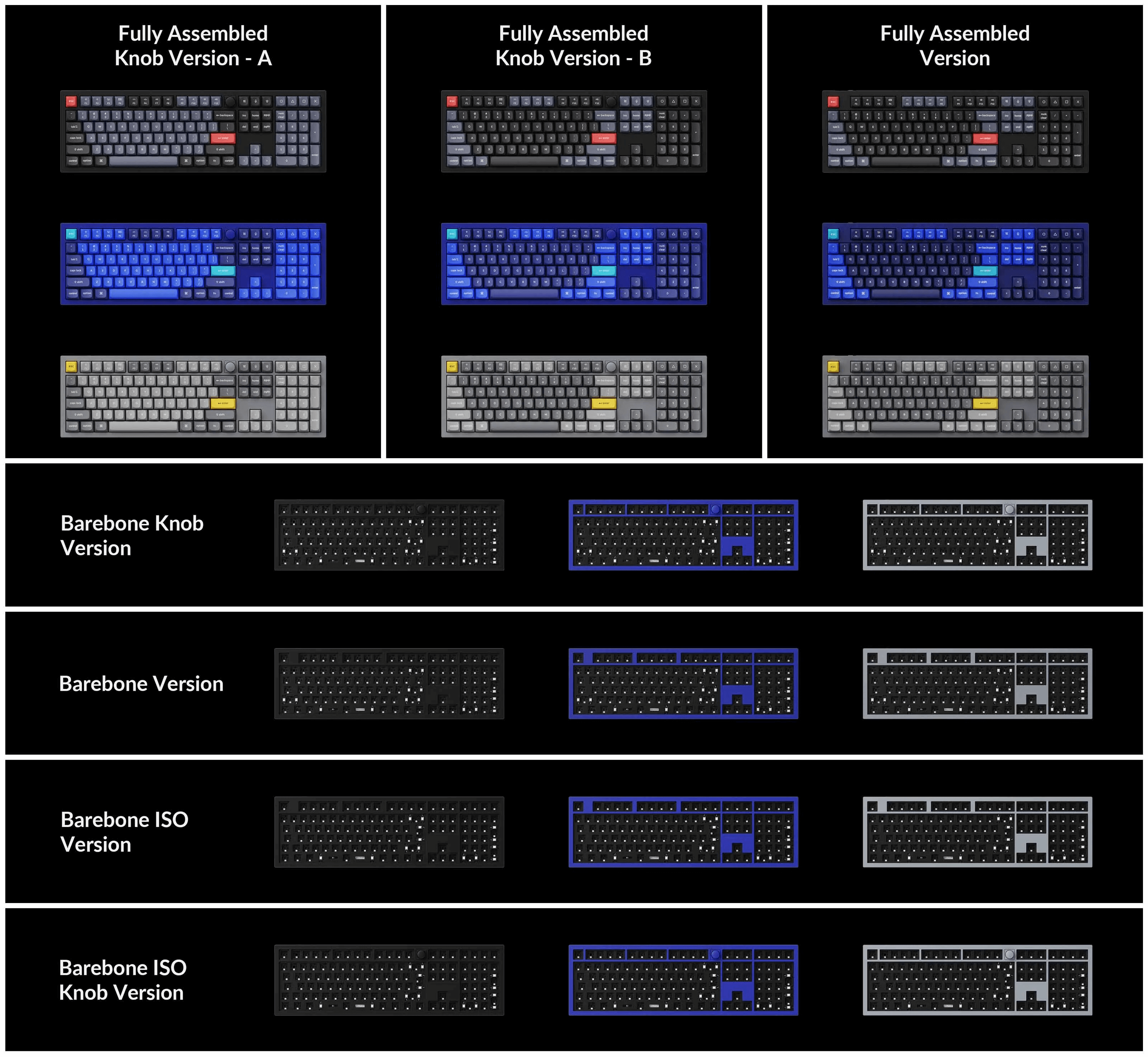 Keychron Q6 QMK Custom Mechanical Barebone ANSI Keyboard 100% Layout - Non-Knob Version Keychron Q6 QMK Custom Mechanical Barebone ANSI Keyboard 100% Layout - Non-Knob Version