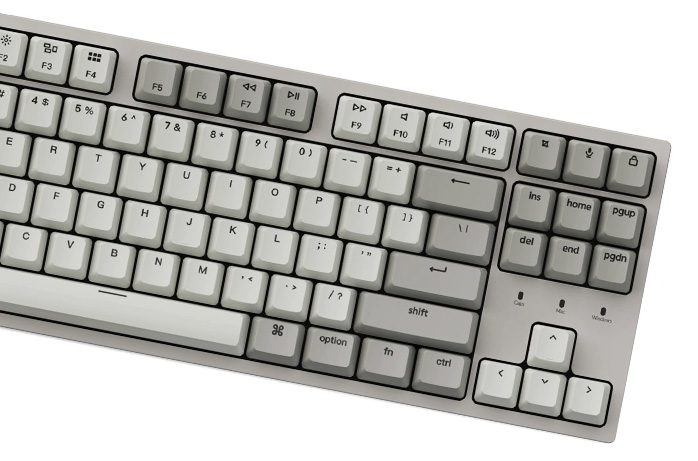 Keychron C1 MXZ Wired Mechanical Keyboard Retro Color Tenkeyless 87 Keys Hot-Swappable Switch for Windows Mac Keychron C1 MXZ Wired Mechanical Keyboard Retro Color Tenkeyless 87 Keys Hot-Swappable Switch for Windows Mac