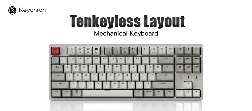 Keychron C1 MXZ Wired Mechanical Keyboard Retro Color Tenkeyless 87 Keys Hot-Swappable Switch for Windows Mac Keychron C1 MXZ Wired Mechanical Keyboard Retro Color Tenkeyless 87 Keys Hot-Swappable Switch for Windows Mac