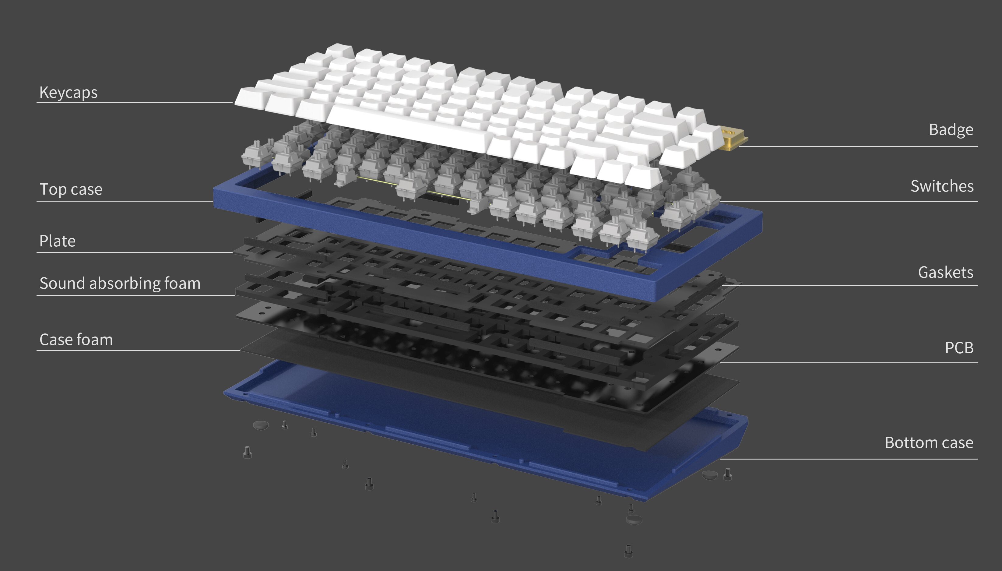 Keychron Q1 QMK Fully Assembled Custom Mechanical Keyboard 75% Layout Type-C Wired Keyboards for Mac Windows Keychron Q1 QMK Fully Assembled Custom Mechanical Keyboard 75% Layout Type-C Wired Keyboards for Mac Windows