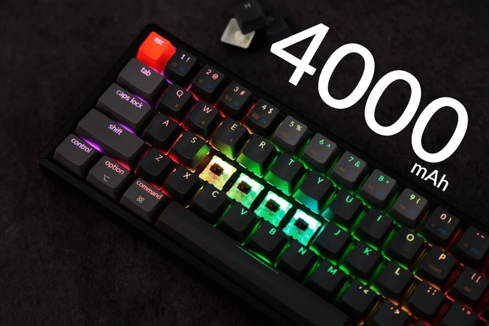 Keychron K6 T 68-Key Wireless USB Bluetooth Computer Mechanical Keyboard, Aluminum Frame RGB LED Backlit Optical Switch Keychron K6 T 68-Key Wireless USB Bluetooth Computer Mechanical Keyboard, Aluminum Frame RGB LED Backlit Optical Switch