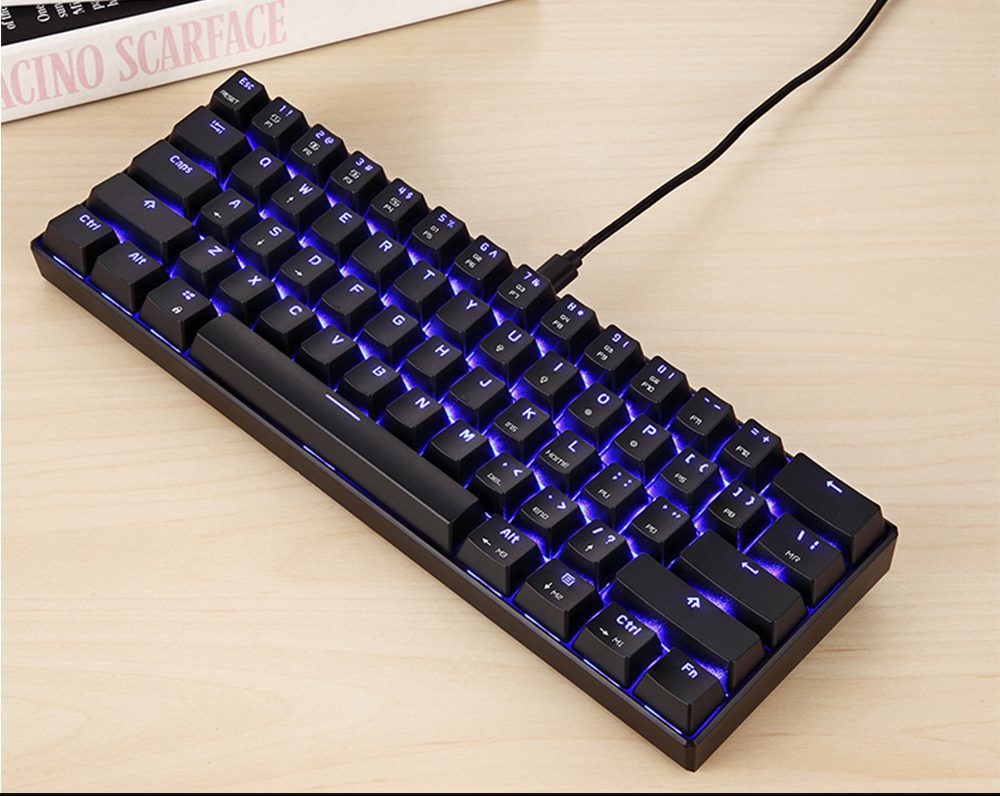 60% Motospeed CK61 RGB Gaming Mechanical Keyboard 61 Keys USB Wired LED Backlight Portable Laser Keyboards For PC Computer Gamer 60% Motospeed CK61 RGB Gaming Mechanical Keyboard 61 Keys USB Wired LED Backlight Portable Laser Keyboards For PC Computer Gamer