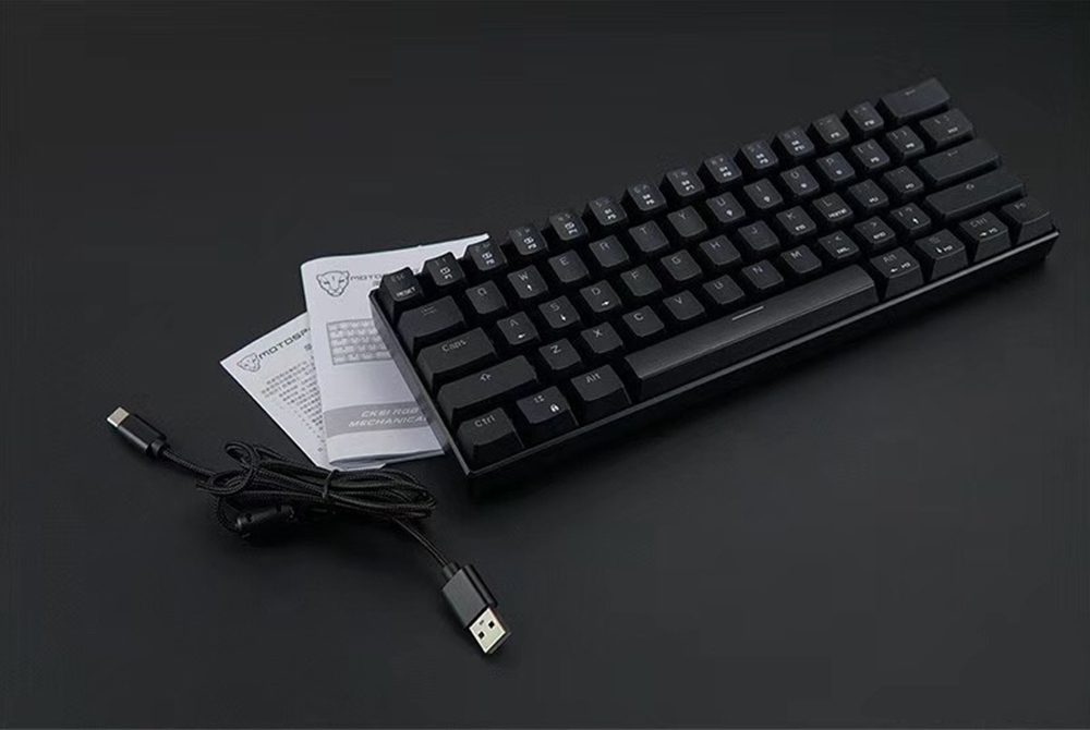 60% Motospeed CK61 RGB Gaming Mechanical Keyboard 61 Keys USB Wired LED Backlight Portable Laser Keyboards For PC Computer Gamer 60% Motospeed CK61 RGB Gaming Mechanical Keyboard 61 Keys USB Wired LED Backlight Portable Laser Keyboards For PC Computer Gamer